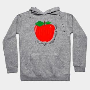 Whimsical Apple Art Hoodie